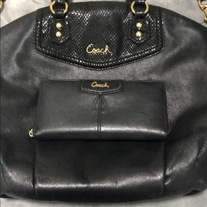 Coach purse + matching wallet